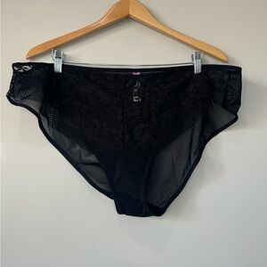 Adore Me NWOT Black Lace Sheer Panties size 3X
